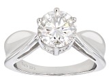 Pre-Owned Moissanite Ring Platineve 1.90ct DEW