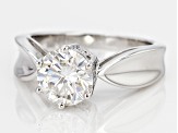 Pre-Owned Moissanite Ring Platineve 1.90ct DEW