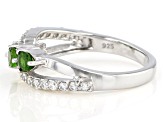Pre-Owned Green Chrome Diopside Sterling Silver Ring 1.30ctw