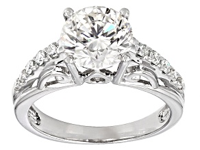 Pre-Owned Moissanite Platineve Ring 2.92ctw D.E.W