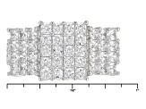 Pre-Owned White Cubic Zirconia Rhodium Over Sterling Silver Ring 4.88ctw