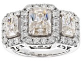 Pre-Owned Moissanite Ring Platineve™ 3.94ctw DEW