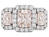 Pre-Owned Moissanite Ring Platineve™ 3.94ctw DEW