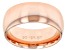 Pre-Owned 18k Rose  Gold Over Bronze Comfort Fit Band Ring