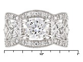 Pre-Owned Moissanite Platineve Ring 1.62ctw D.E.W