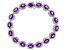 Pre-Owned Amethyst Rhodium Over Silver Bracelet 14.16ctw