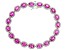 Pre-Owned Lab Created Pink Sapphire Rhodium Over Sterling Silver Bracelet 16.66ctw