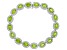 Pre-Owned Peridot Rhodium Over Sterling Silver Bracelet 15.83ctw
