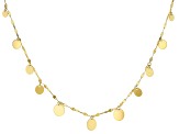 Pre-Owned 10K Yellow Gold Graduated Circle Necklace 18 Inch