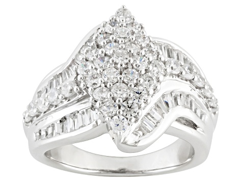 Pre-Owned Cubic Zirconia Rhodium Over Sterling Silver Ring 3.60ctw (2.05ctw DEW) - PRS808A - Vimarsana News