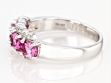 Pre-Owned Pink Garnet Rhodium Over Sterling Silver Ring 1.50ctw
