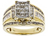 Pre-Owned White Diamond 10k Yellow Gold Ring 1.50ctw