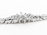 Pre-Owned White Cubic Zirconia Rhodium Over Sterling Silver Bracelet 39.63ctw