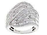 Diamond 10k White Gold Ring 1.65ctw
