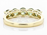 Pre-Owned Green Demantoid 10k Yellow Gold Band Ring 1.10ctw