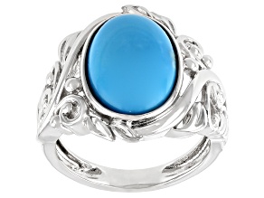 Pre-Owned Turquoise Sleeping Beauty Silver Ring