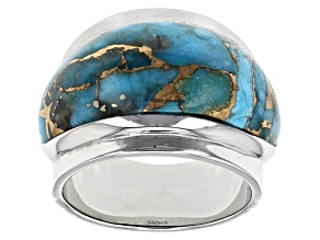 Pre-Owned Turquoise Kingman Sterling Silver Ring