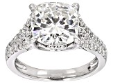 Pre-Owned Moissanite Ring Platineve™ 4.68ctw DEW