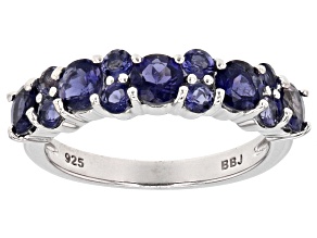 Pre-Owned Purple Iolite Sterling Silver Ring 1.16ctw