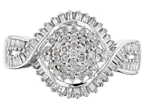 Pre-Owned Diamond 10k White Gold Ring .50ctw