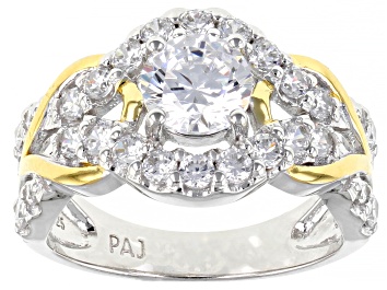 Picture of Pre-Owned Bella Luce 2.92ctw Cubic Zirconia 18k Yellow Gold Over .925 Sterling Silver Ring