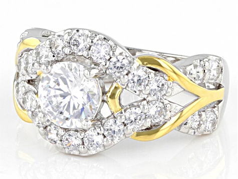 Pre-Owned Bella Luce 2.92ctw Cubic Zirconia 18k Yellow Gold Over .925 Sterling Silver Ring