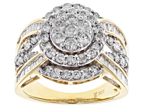 Pre-Owned White Diamond 10k Yellow Gold Ring 2.00ctw