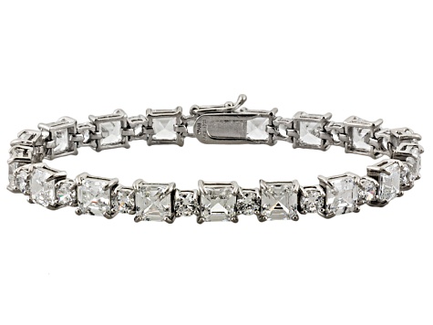 Pre-Owned Cubic Zirconia Sterling Silver Bracelet 36.00ctw