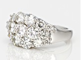 Pre-Owned Moissanite Platineve Ring 3.56ctw D.E.W