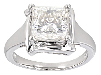 Picture of Pre-Owned Moissanite Platineve Ring 3.60ct D.E.W