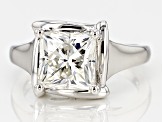 Pre-Owned Moissanite Platineve Ring 3.60ct D.E.W
