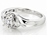 Pre-Owned Moissanite Ring Platineve™ 1.20ctw DEW