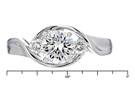 Pre-Owned Moissanite Ring Platineve™ 1.20ctw DEW