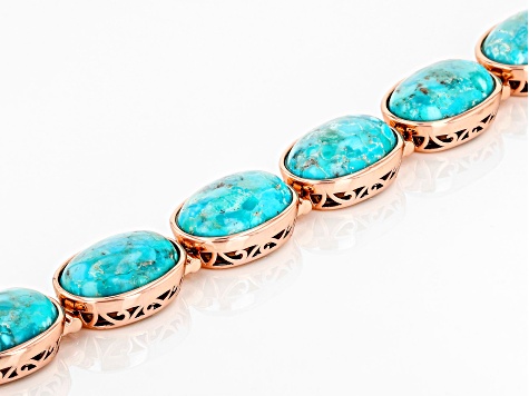 Pre-Owned Turquoise Copper Bracelet