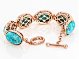 Pre-Owned Turquoise Copper Bracelet