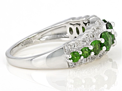 Pre-Owned Green Chrome Diopside Sterling Silver Ring 1.67ctw