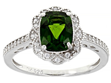 Picture of Pre-Owned Green Chrome Diopside Sterling Silver Ring 1.55ctw