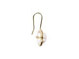 Cultured Freshwater Pearl 14K Yellow Gold Button Earrings