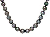 Aubergine Tahitian Cultured Pearl 14k Yellow Gold 20 Inch Strand Necklace