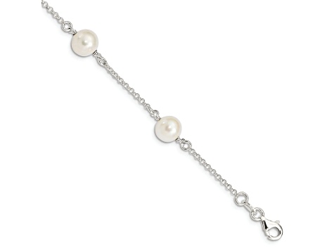 Sterling Silver Freshwater Cultured Pearl Bracelet