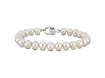 Picture of Freshwater Cultured Pearl Sterling Silver Unisex Bracelet