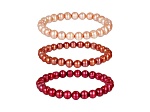 Cultured Freshwater Pearl Set of 3 Stretch Pearl