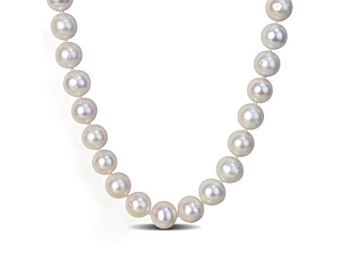 Freshwater Cultured Pearl Sterling Silver Unisex Strand Necklace