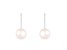 14k White Gold Leverback 8-8.5mm Freshwater Pearl Earrings