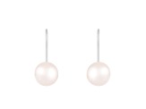 14k White Gold Leverback 8-8.5mm Freshwater Pearl Earrings