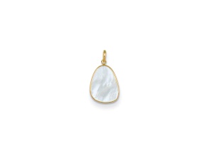 14K Yellow Gold Mother of Pearl Pendant