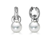 14KW Interchangeable 10mm Cultured Pearl Earrings