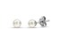 14KWG AKOYA CULTURED PEARL  STUD EARRINGS 3-3.5MM