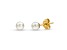 14KYG AKOYA CULTURED PEARL  STUD EARRINGS 3-3.5MM