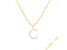 Letter C Initial Cultured Freshwater Pearl 18K Gold Over Sterling Silver Pendant With  18" Chain